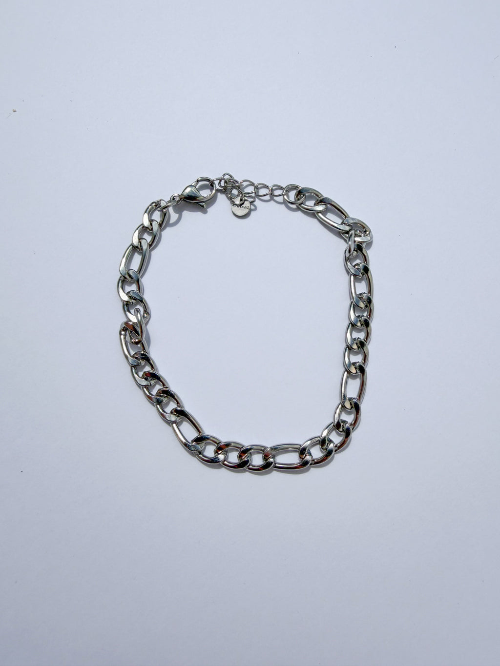 Pulseira Corrente Figaro em Aço Inoxidável