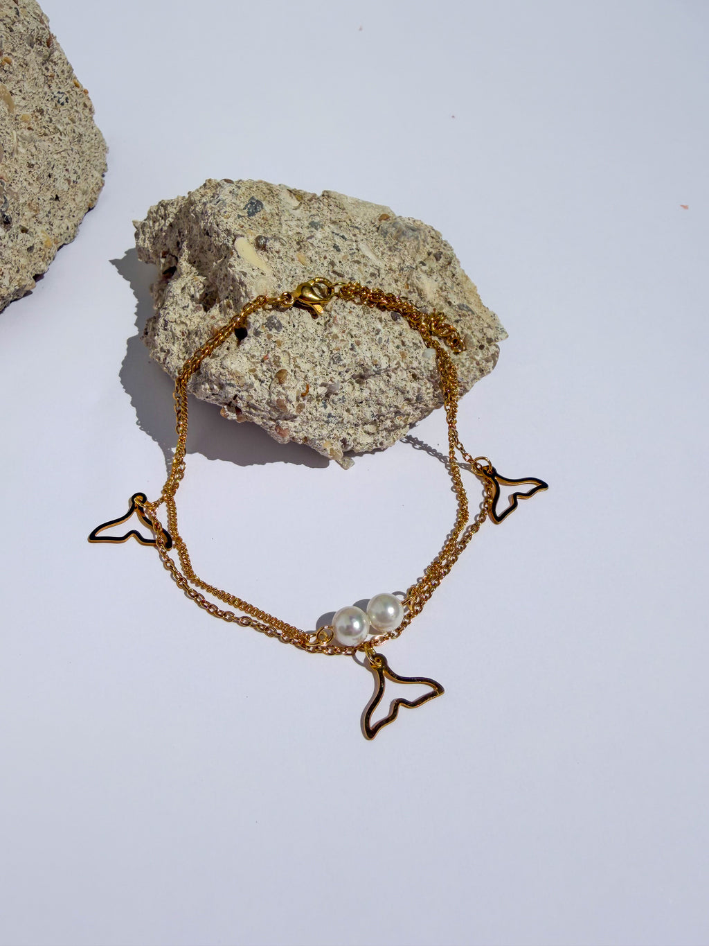 Pulseira para Pé Sereia em Aço Inoxidável