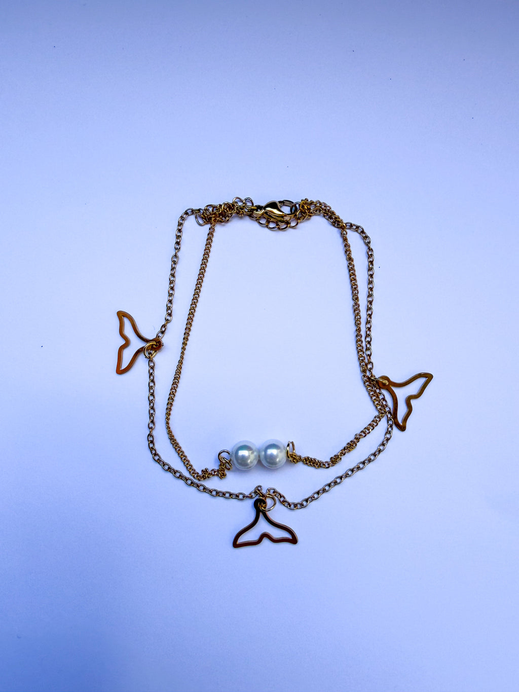 Pulseira para Pé Sereia em Aço Inoxidável