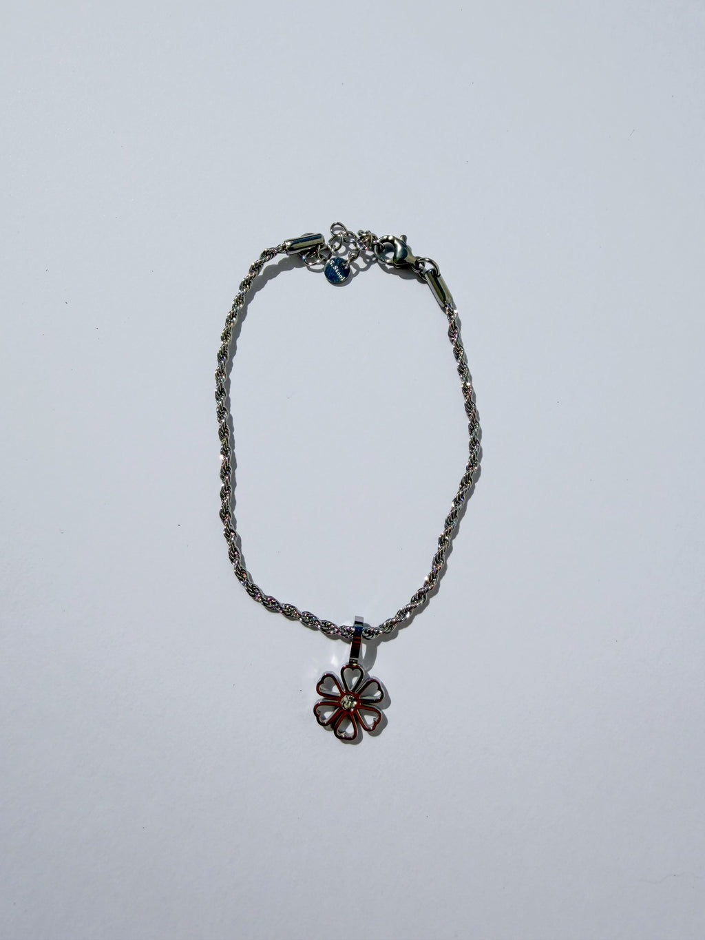 Pulseira Flor em Aço Inoxidável