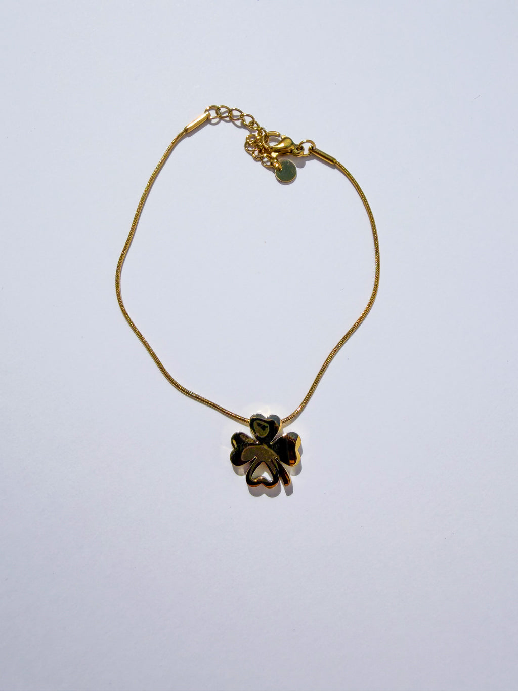 Pulseira Trevo da Sorte em Aço Inoxidável