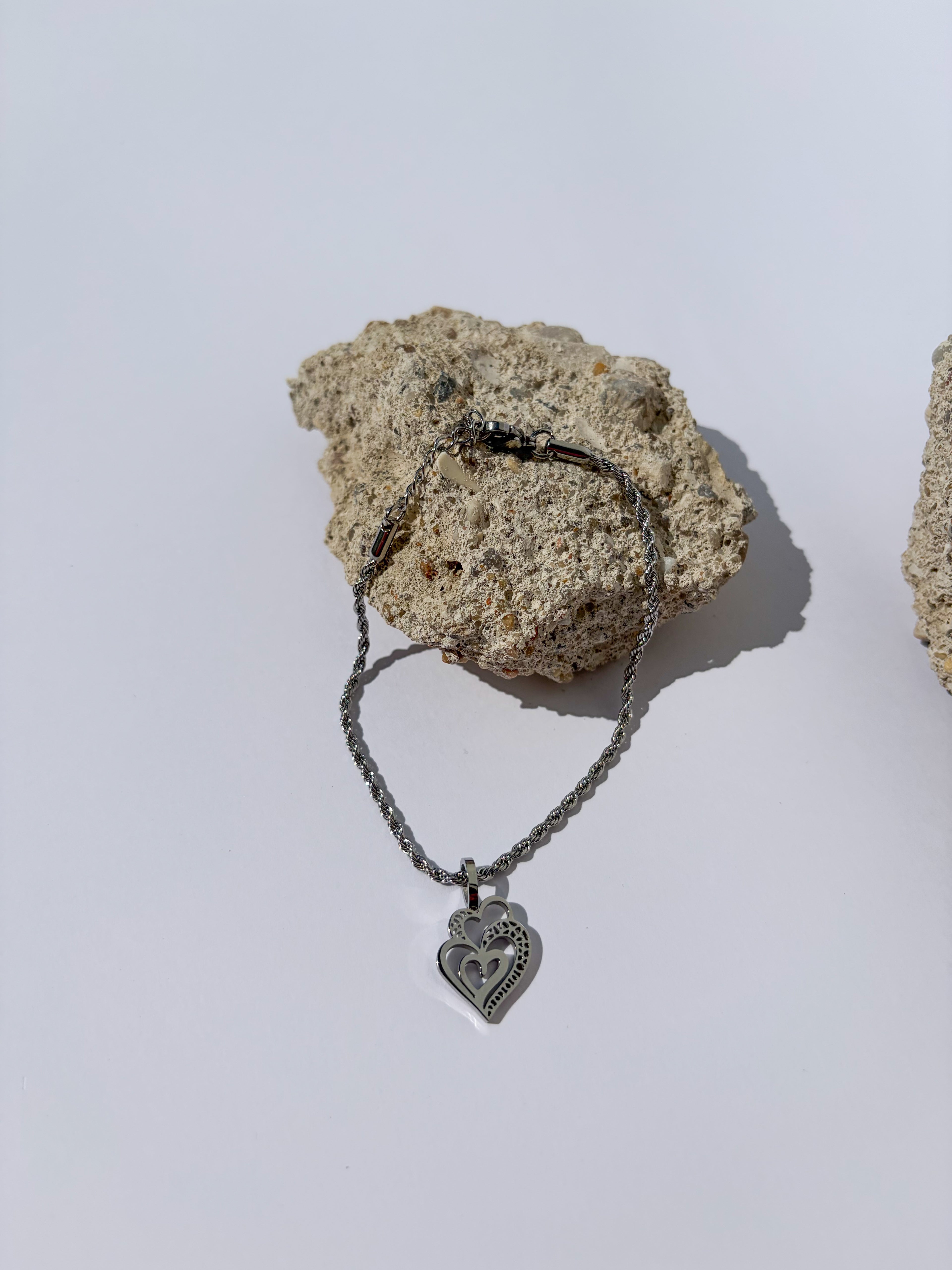 Pulseira Coração de Viana em Aço Inoxidável